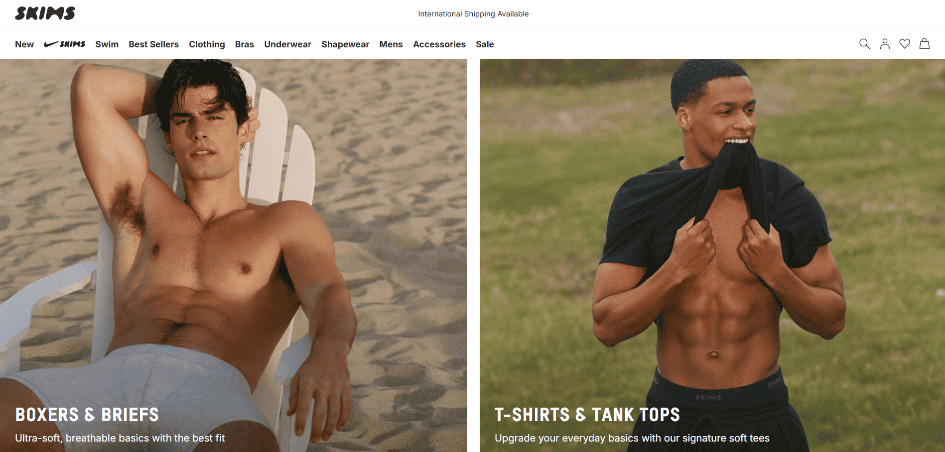 Skims store screenshot